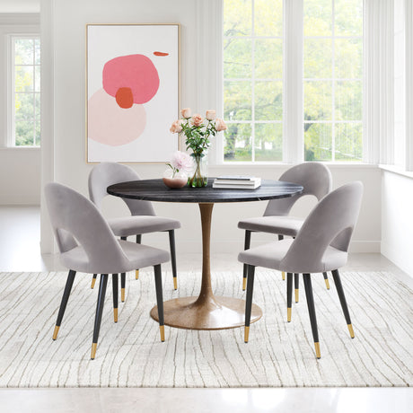 Menlo Gray Dining Chair (Set of 2) by Zuomod at Eve Furniture
