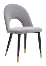Menlo Gray Dining Chair (Set of 2) by Zuomod at Eve Furniture