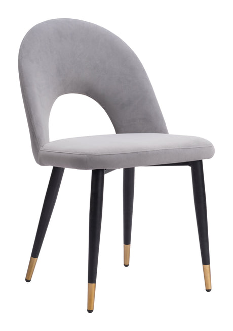 Menlo Gray Dining Chair (Set of 2) by Zuomod at Eve Furniture