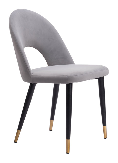 Menlo Gray Dining Chair (Set of 2) by Zuomod at Eve Furniture