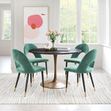 Menlo Green Dining Chair (Set of 2) by Zuomod at Eve Furniture