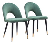 Menlo Green Dining Chair (Set of 2) by Zuomod at Eve Furniture