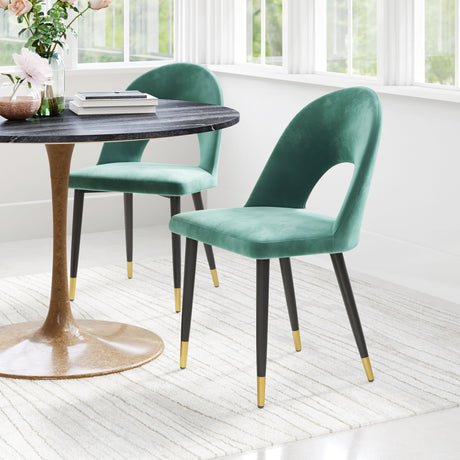 Menlo Green Dining Chair (Set of 2) by Zuomod at Eve Furniture