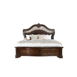 Menodora Brown Cherry 4-Piece Queen Bedroom Set by Furniture of America at Eve Furniture