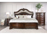 Menodora Brown Cherry California King Bed by Furniture of America at Eve Furniture