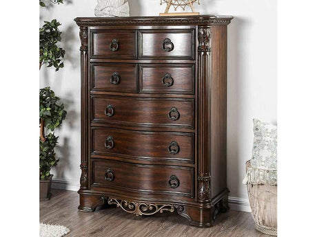 Menodora Brown Cherry Chest by Furniture of America at Eve Furniture