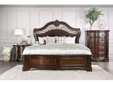 Menodora Brown Cherry Dresser Only by Furniture of America at Eve Furniture