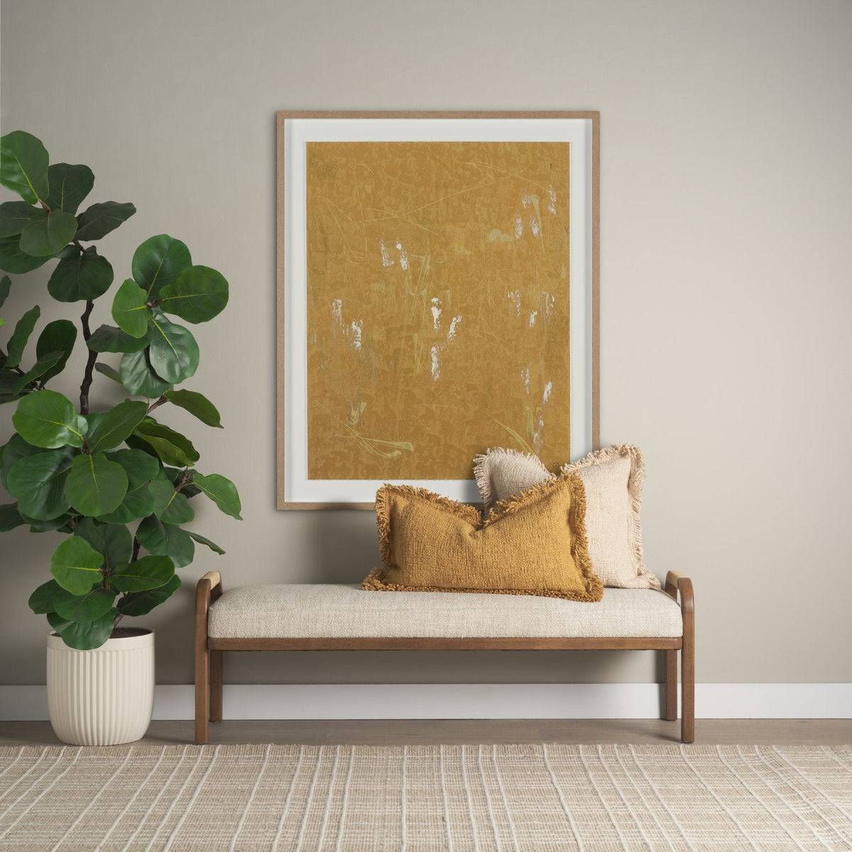 Mental Crossfire I by Mercana Studio Hand-Embellished Textured Framed Artwork Matted under Glass by Mercana at Eve Furniture