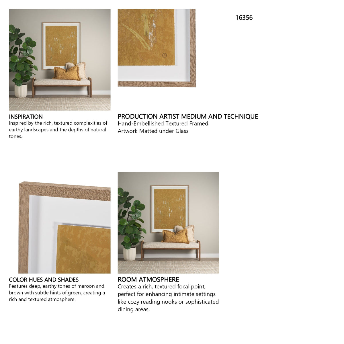 Mental Crossfire I by Mercana Studio Hand-Embellished Textured Framed Artwork Matted under Glass by Mercana at Eve Furniture