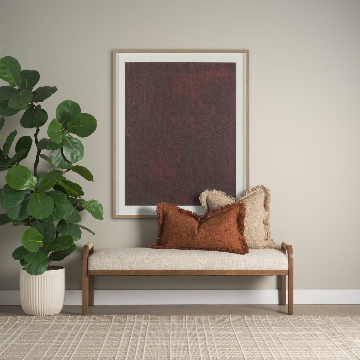 Mental Crossfire II by Mercana Studio Hand-Embellished Textured Framed Artwork Matted under Glass by Mercana at Eve Furniture