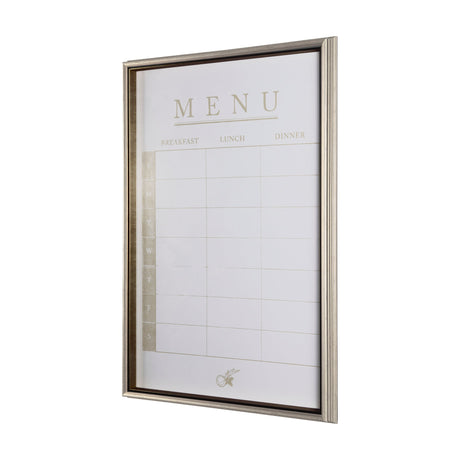 MENU I by Mercana Studio a Hand Embellished Textured Framed Art Print Matted under Glass by Mercana at Eve Furniture