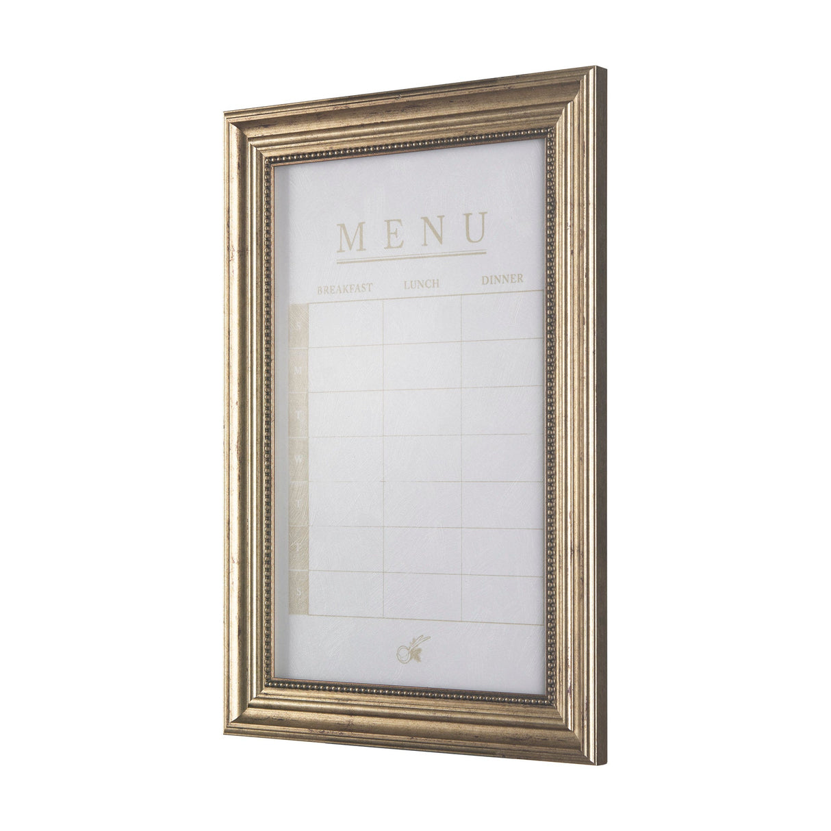 MENU I by Mercana Studio a Hand Embellished Textured Framed Art Print Matted under Glass by Mercana at Eve Furniture