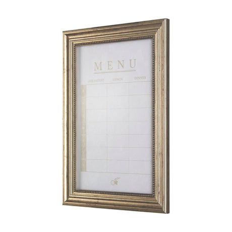 MENU I by Mercana Studio a Hand Embellished Textured Framed Art Print Matted under Glass by Mercana at Eve Furniture