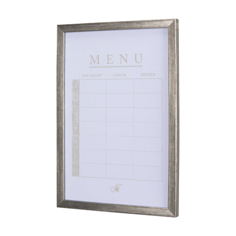 MENU I by Mercana Studio a Hand Embellished Textured Framed Art Print Matted under Glass by Mercana at Eve Furniture
