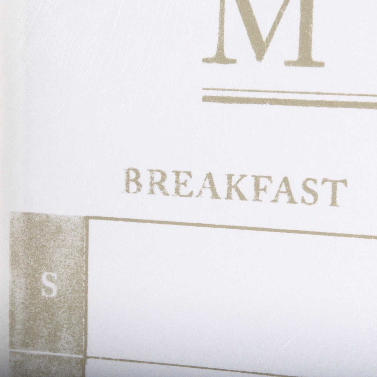 MENU I by Mercana Studio a Hand Embellished Textured Framed Art Print Matted under Glass by Mercana at Eve Furniture