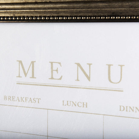 MENU I by Mercana Studio a Hand Embellished Textured Framed Art Print Matted under Glass by Mercana at Eve Furniture