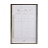 MENU I by Mercana Studio a Hand Embellished Textured Framed Art Print Matted under Glass by Mercana at Eve Furniture