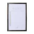 MENU I by Mercana Studio a Hand Embellished Textured Framed Art Print Matted under Glass by Mercana at Eve Furniture