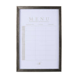 MENU I by Mercana Studio a Hand Embellished Textured Framed Art Print Matted under Glass by Mercana at Eve Furniture
