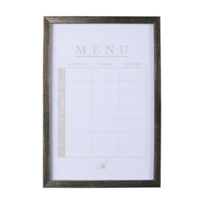 MENU I by Mercana Studio a Hand Embellished Textured Framed Art Print Matted under Glass by Mercana at Eve Furniture