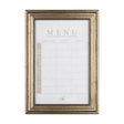 MENU I by Mercana Studio a Hand Embellished Textured Framed Art Print Matted under Glass by Mercana at Eve Furniture