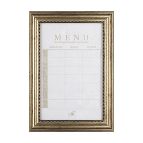 MENU I by Mercana Studio a Hand Embellished Textured Framed Art Print Matted under Glass by Mercana at Eve Furniture