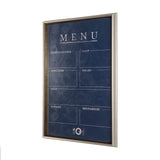 MENU II by Mercana Studio a Hand Embellished Textured Framed Art Print Matted under Glass by Mercana at Eve Furniture