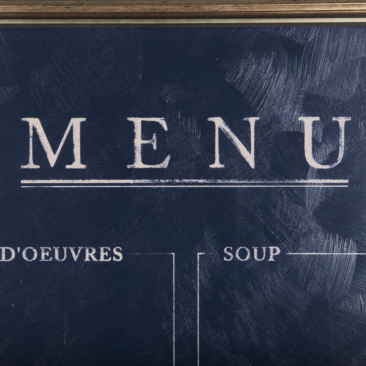 MENU II by Mercana Studio a Hand Embellished Textured Framed Art Print Matted under Glass by Mercana at Eve Furniture