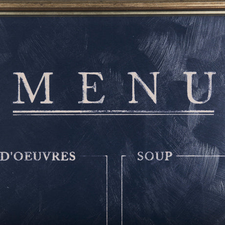 MENU II by Mercana Studio a Hand Embellished Textured Framed Art Print Matted under Glass by Mercana at Eve Furniture