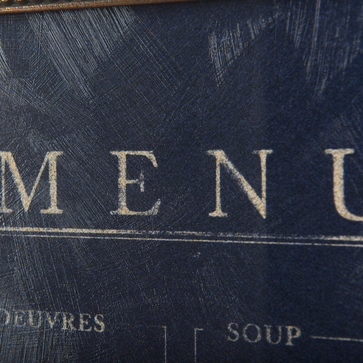 MENU II by Mercana Studio a Hand Embellished Textured Framed Art Print Matted under Glass by Mercana at Eve Furniture