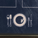 MENU II by Mercana Studio a Hand Embellished Textured Framed Art Print Matted under Glass by Mercana at Eve Furniture