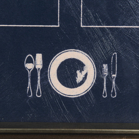 MENU II by Mercana Studio a Hand Embellished Textured Framed Art Print Matted under Glass by Mercana at Eve Furniture