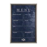 MENU II by Mercana Studio a Hand Embellished Textured Framed Art Print Matted under Glass by Mercana at Eve Furniture