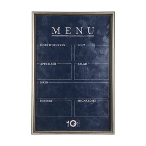 MENU II by Mercana Studio a Hand Embellished Textured Framed Art Print Matted under Glass by Mercana at Eve Furniture