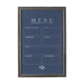 MENU II by Mercana Studio a Hand Embellished Textured Framed Art Print Matted under Glass by Mercana at Eve Furniture