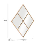 Meo Mirror Gold by Zuomod at Eve Furniture