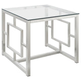 Merced Nickel 2-Piece Rectangular Coffee and End Table Set by Coaster at Eve Furniture