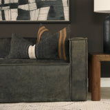 Mercer Square Black w/Orange Stripes Decorative Pillow Cover by Mercana at Eve Furniture