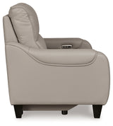 Mercomatic Gray Power Reclining Loveseat