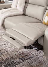 Mercomatic Gray Power Reclining Loveseat