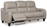 Mercomatic Gray Power Reclining Sofa