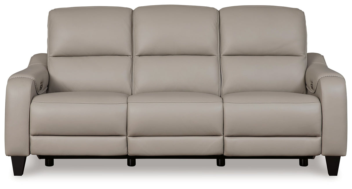 Mercomatic Gray Power Reclining Sofa