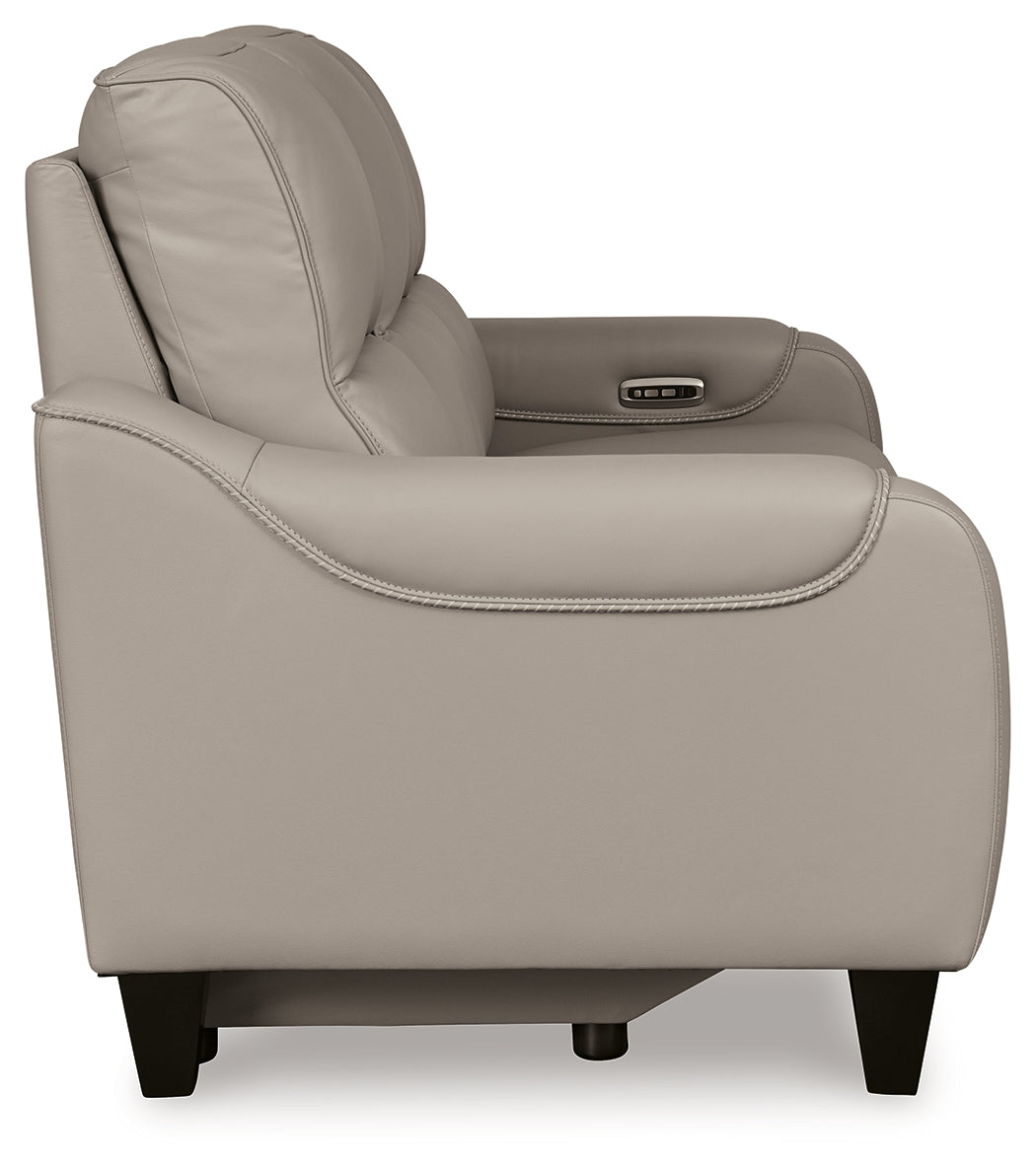 Mercomatic Gray Power Reclining Sofa