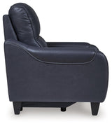 Mercomatic Ocean Dual Power Leather Recliner by Ashley at Eve Furniture