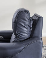 Mercomatic Ocean Dual Power Leather Recliner by Ashley at Eve Furniture