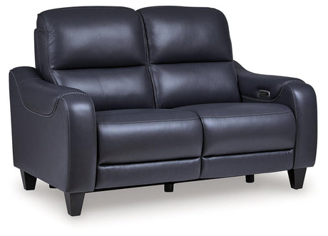 Mercomatic Ocean Dual Power Reclining Loveseat by Ashley at Eve Furniture
