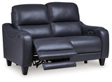 Mercomatic Ocean Dual Power Reclining Loveseat by Ashley at Eve Furniture