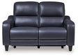 Mercomatic Ocean Dual Power Reclining Loveseat by Ashley at Eve Furniture