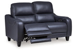 Mercomatic Ocean Dual Power Reclining Sofa and Loveseat by Ashley at Eve Furniture