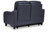 Mercomatic Ocean Dual Power Reclining Sofa and Loveseat by Ashley at Eve Furniture